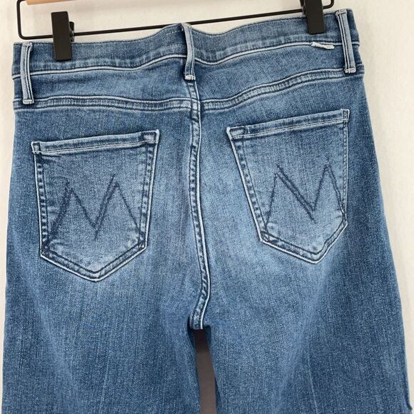 Mother Jeans We The Animals The Mid Rise Dazzler Ankle Fray Jeans Size 28 - Picture 6 of 11
